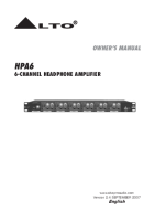 Alto HPA6 - Owners Manual